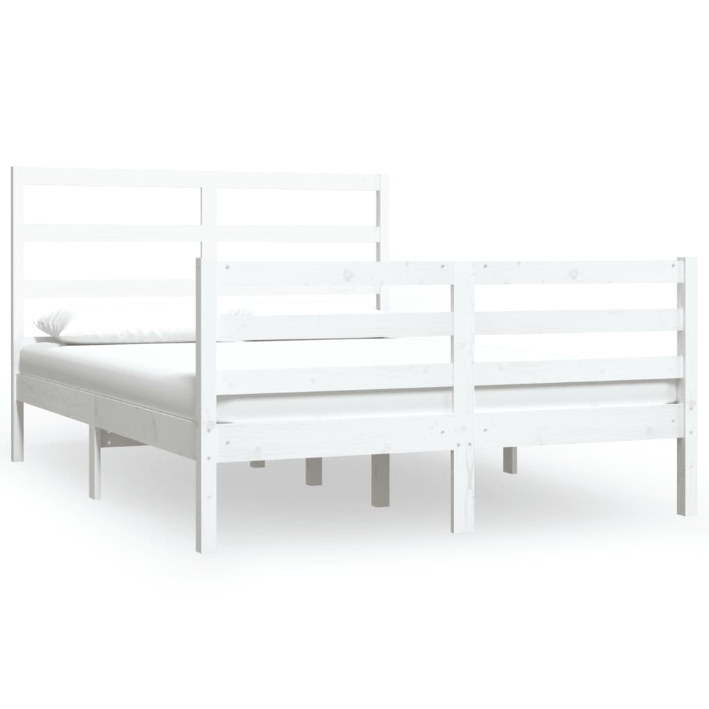 8720287037545_a_en_hd_1 vidaXL Bed Frame without Mattress White Solid Wood Pine 150x200 cm - Image 2