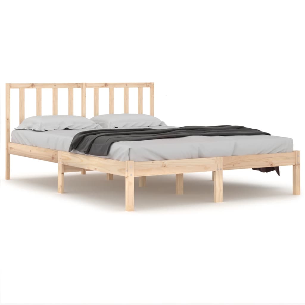8720287038283_a_en_hd_1 vidaXL Bed Frame without Mattress Solid Wood Pine 183x203 cm King - Image 2