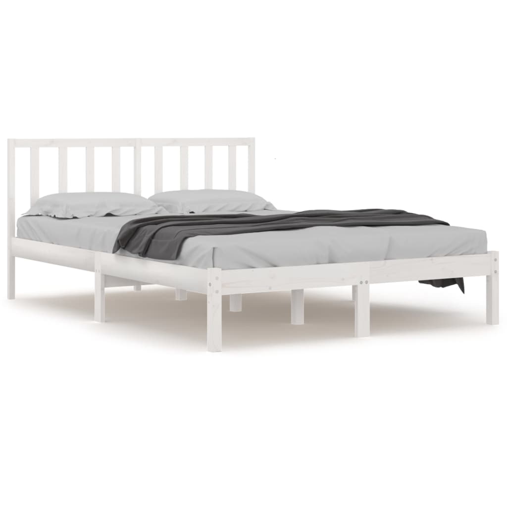 8720287038290_a_en_hd_1 vidaXL Bed Frame without Mattress White Solid Wood Pine 183x203 cm King - Image 2