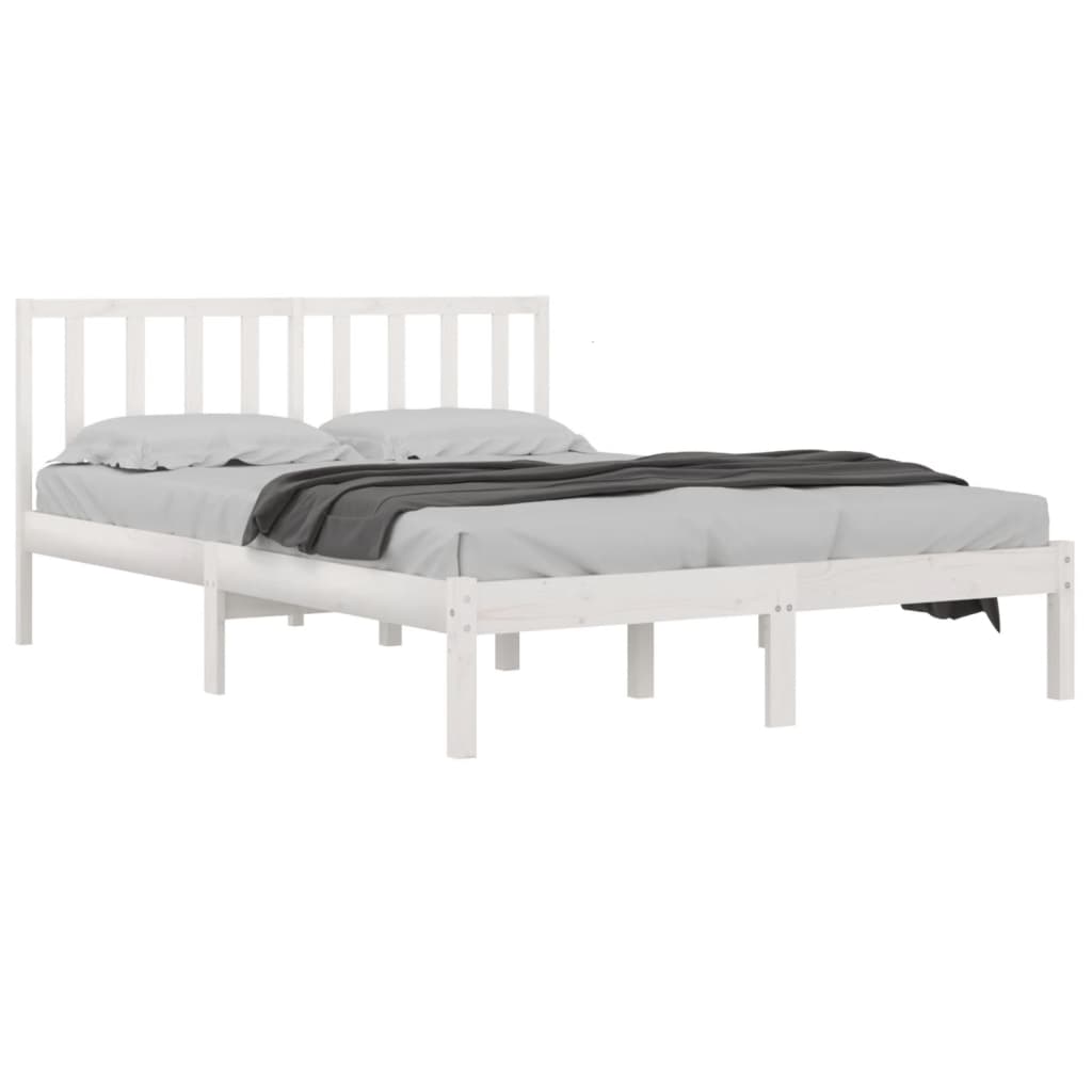 8720287038290_g_en_hd_1 vidaXL Bed Frame without Mattress White Solid Wood Pine 183x203 cm King - Image 3