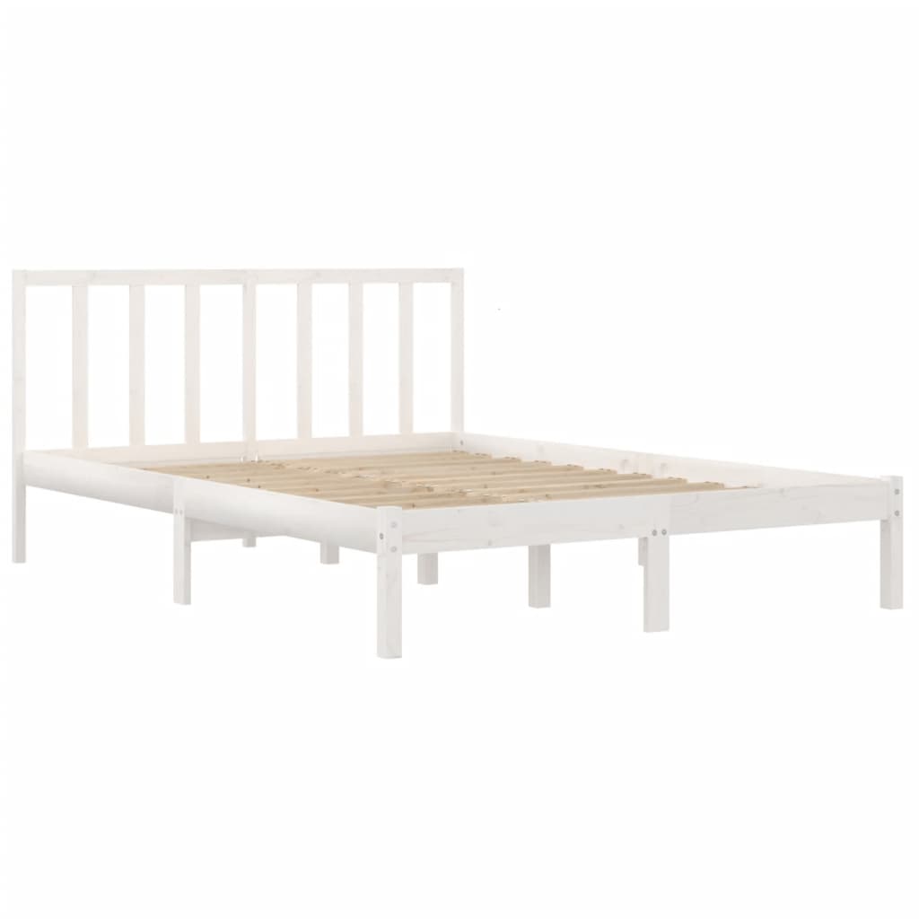 8720287038542_g_en_hd_2 vidaXL Bed Frame without Mattress White Solid Wood Pine 135x190 cm - Image 4