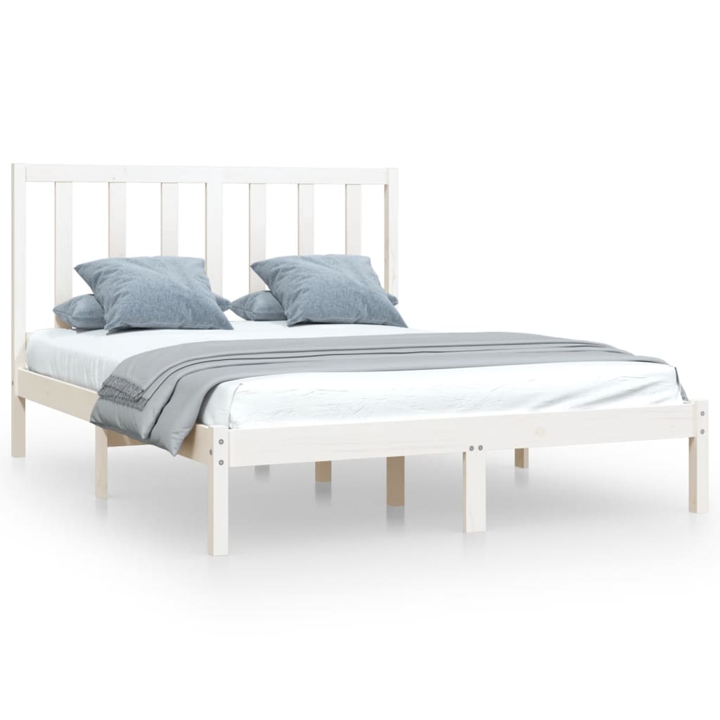 8720287038788_a_en_hd_1 vidaXL Bed Frame without Mattress White Solid Wood Pine 135x190 cm - Image 2
