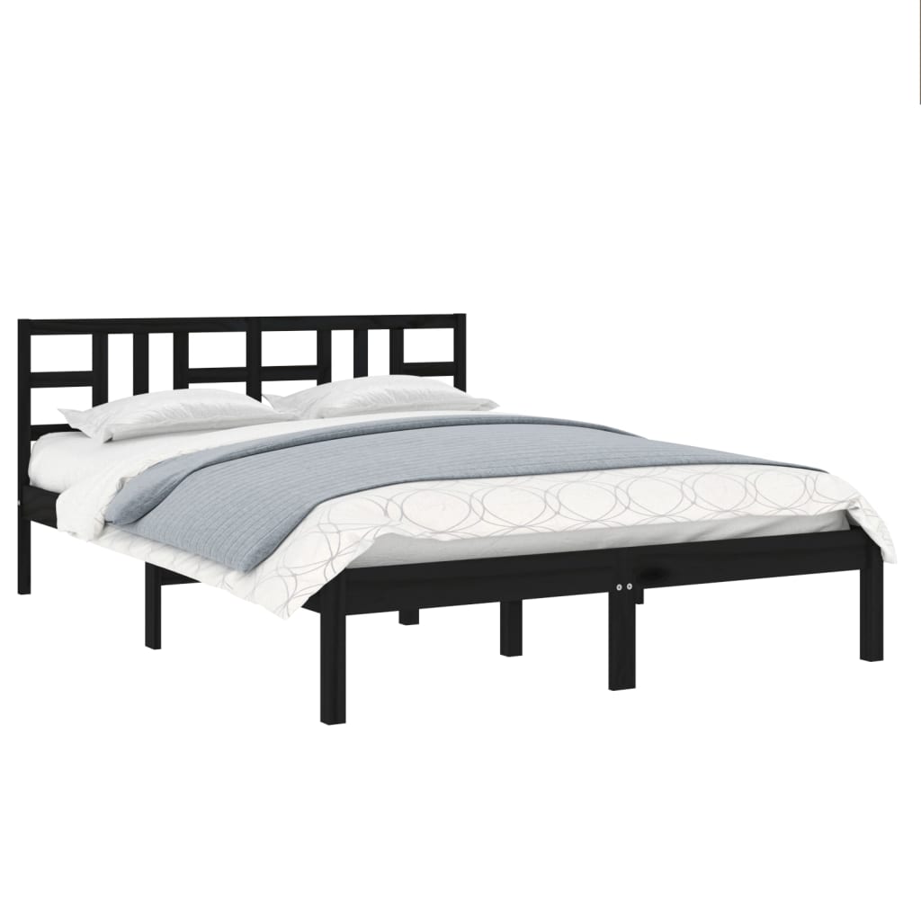 8720287041269_g_en_hd_1 vidaXL Bed Frame without Mattress Black 135x190 cm Solid Wood - Image 3