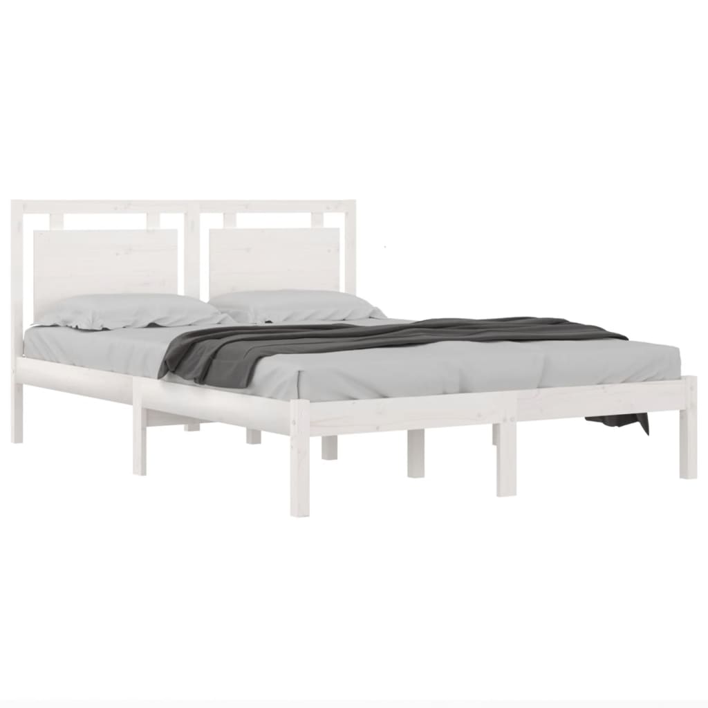 8720287042532_g_en_hd_1 vidaXL Bed Frame without Mattress White 135x190 cm Solid Wood - Image 3