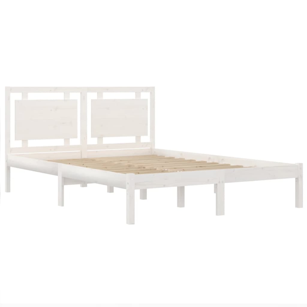 8720287042532_g_en_hd_2 vidaXL Bed Frame without Mattress White 135x190 cm Solid Wood - Image 4