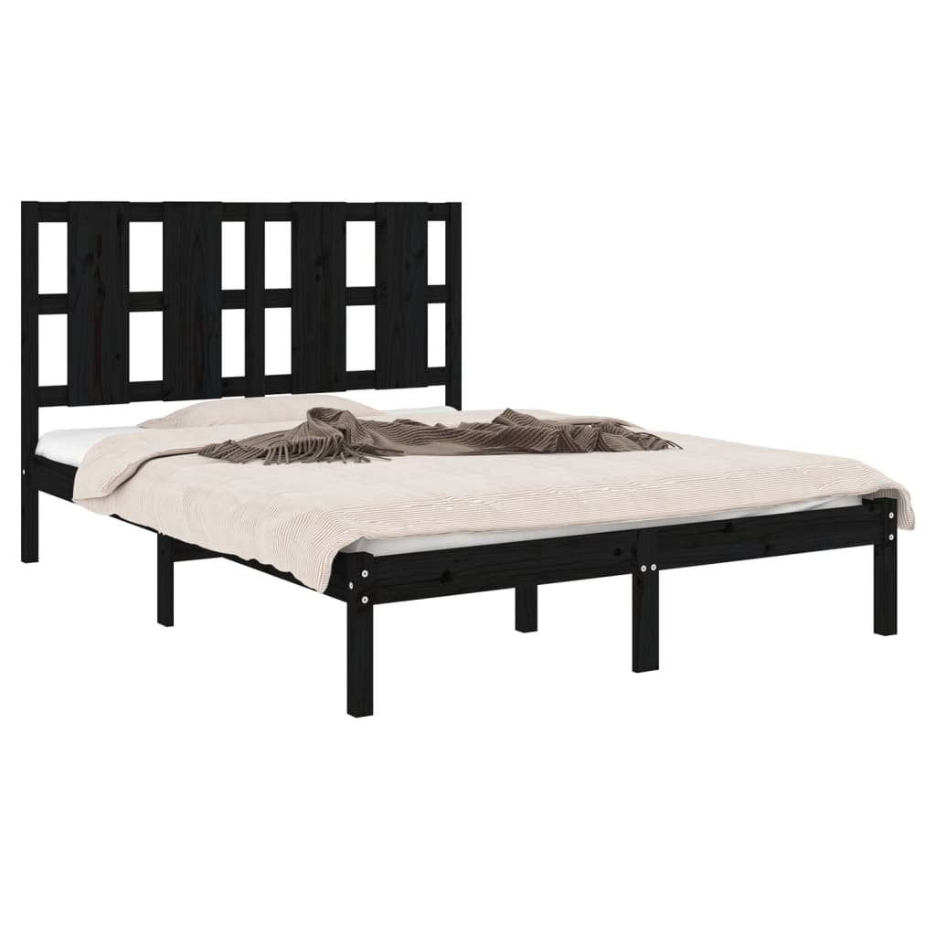 8720287043218_g_en_hd_1 vidaXL Bed Frame without Mattress Black 135x190 cm Solid Wood - Image 3