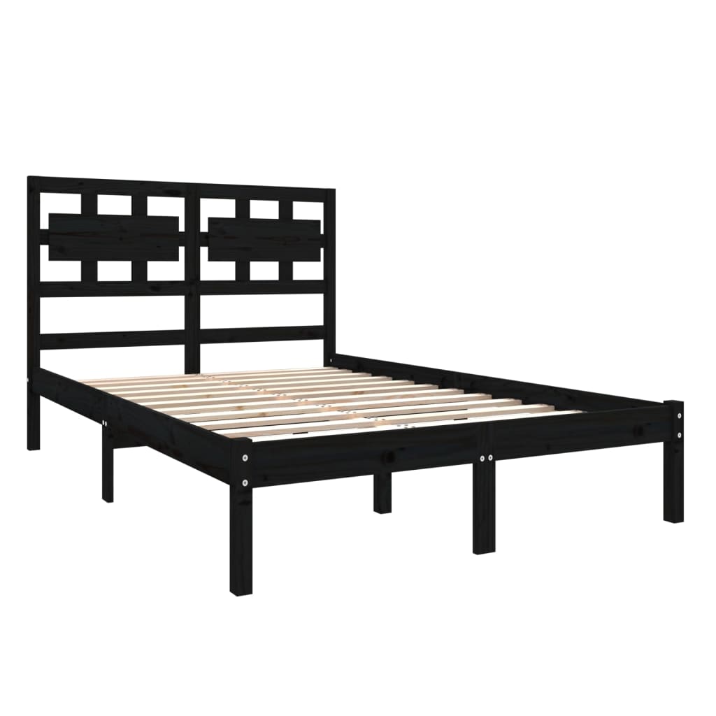8720287043867_g_en_hd_2 vidaXL Bed Frame without Mattress Black 135x190 cm Solid Wood - Image 4