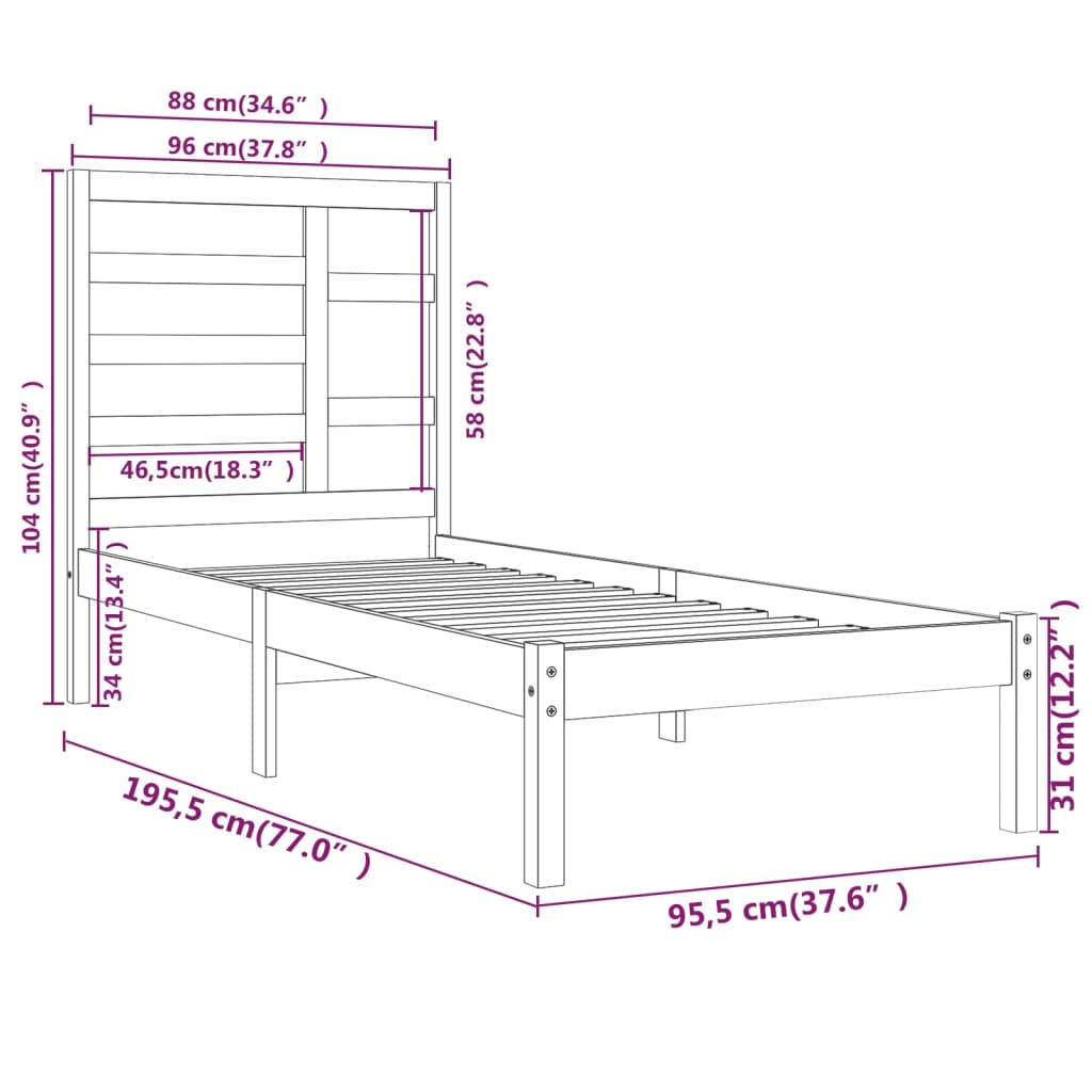 8720287045021_g_en_hd_4 vidaXL Bed Frame without Mattress Solid Wood 90x190 cm - Image 6