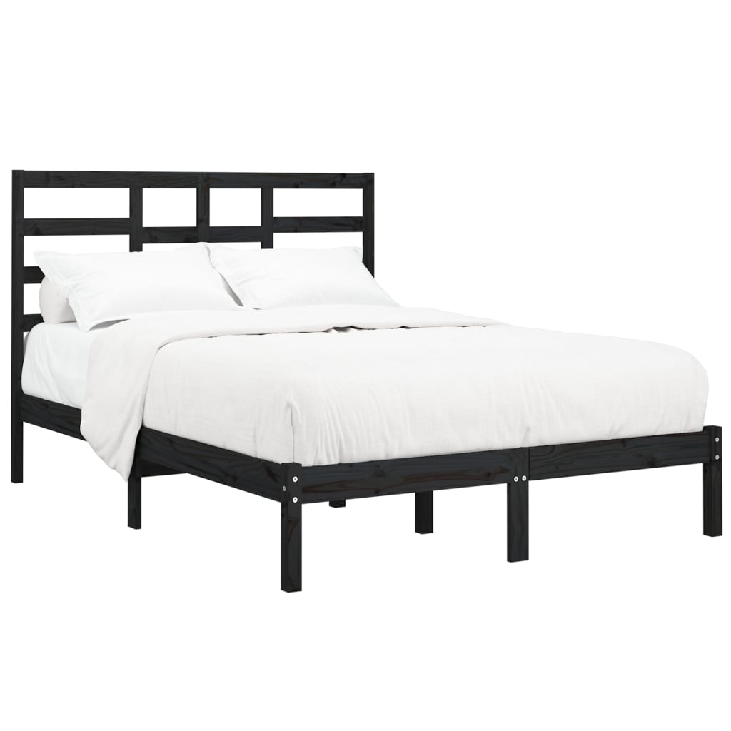 8720287045168_g_en_hd_1 vidaXL Bed Frame without Mattress Black Solid Wood 135x190 cm - Image 3