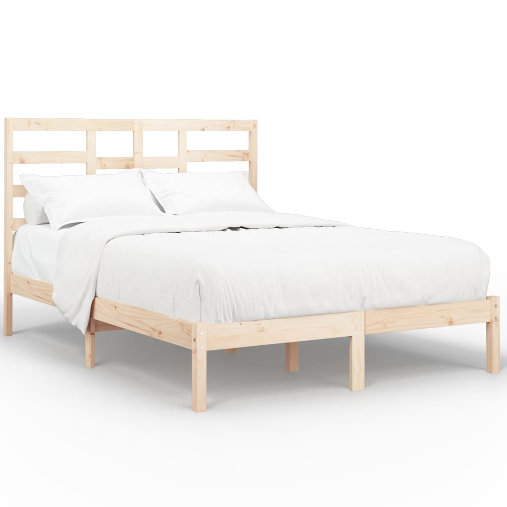 8720287045427_a_en_hd_1 vidaXL Bed Frame without Mattress Solid Wood 150x200 cm - Image 2