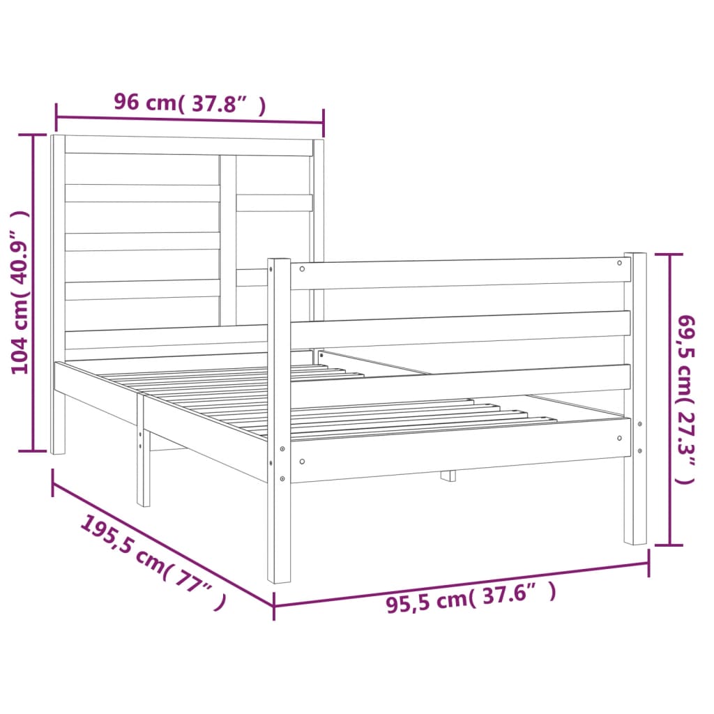 8720287045670_g_en_hd_4 vidaXL Bed Frame without Mattress Solid Wood 90x190 cm - Image 6