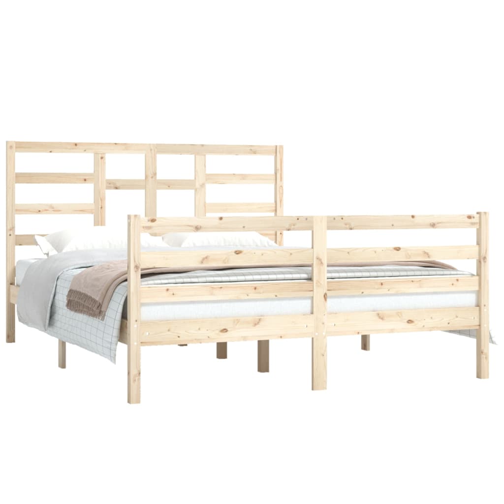 8720287046073_g_en_hd_1 vidaXL Bed Frame without Mattress Solid Wood 150x200 cm - Image 3
