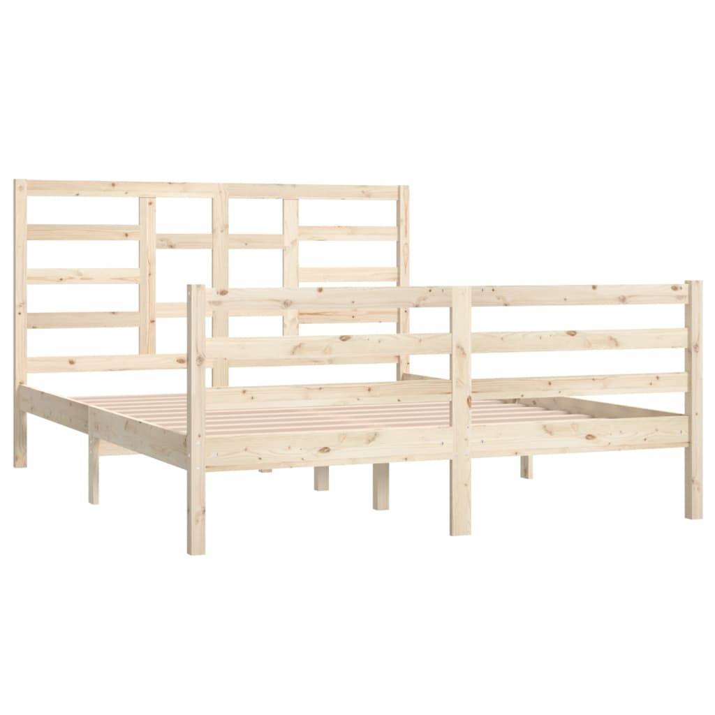 8720287046073_g_en_hd_2 vidaXL Bed Frame without Mattress Solid Wood 150x200 cm - Image 4