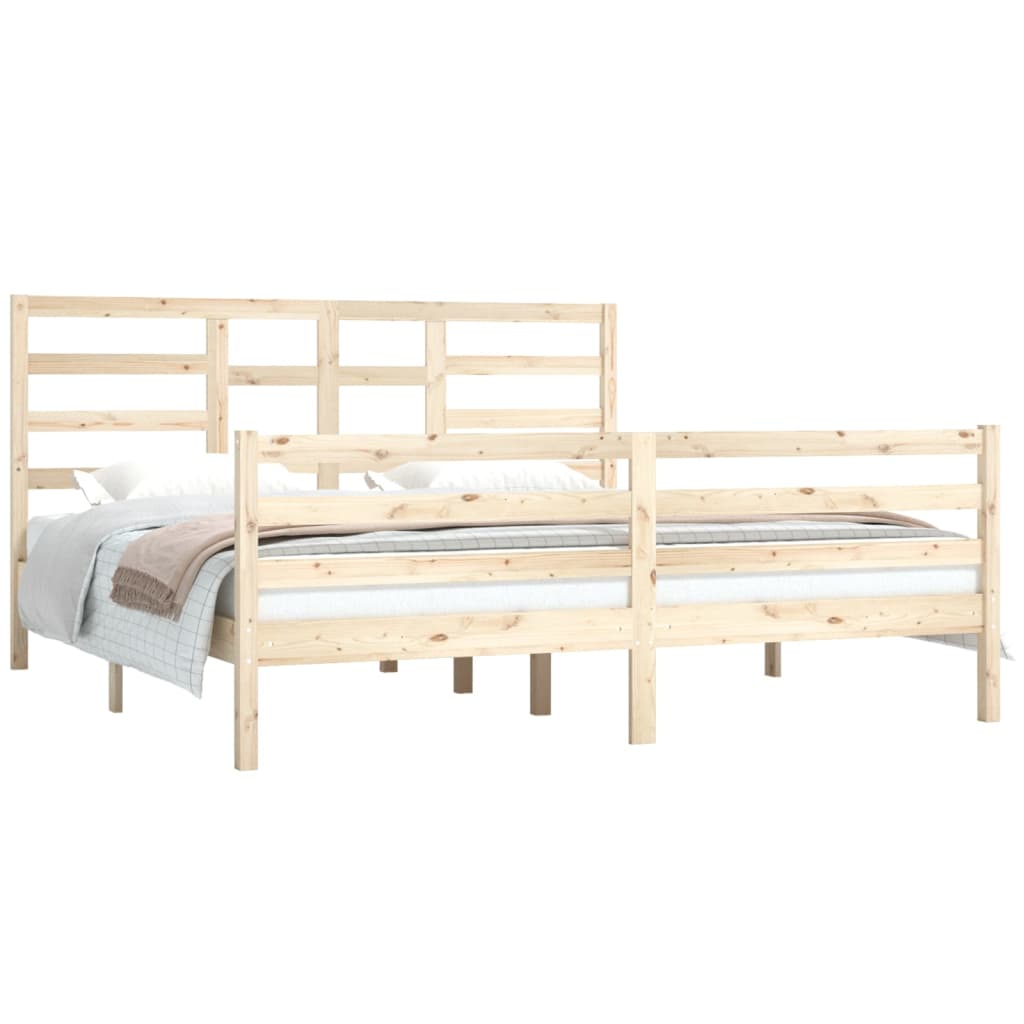 8720287046172_g_en_hd_1 vidaXL Bed Frame without Mattress Solid Wood 183x203 cm King - Image 3