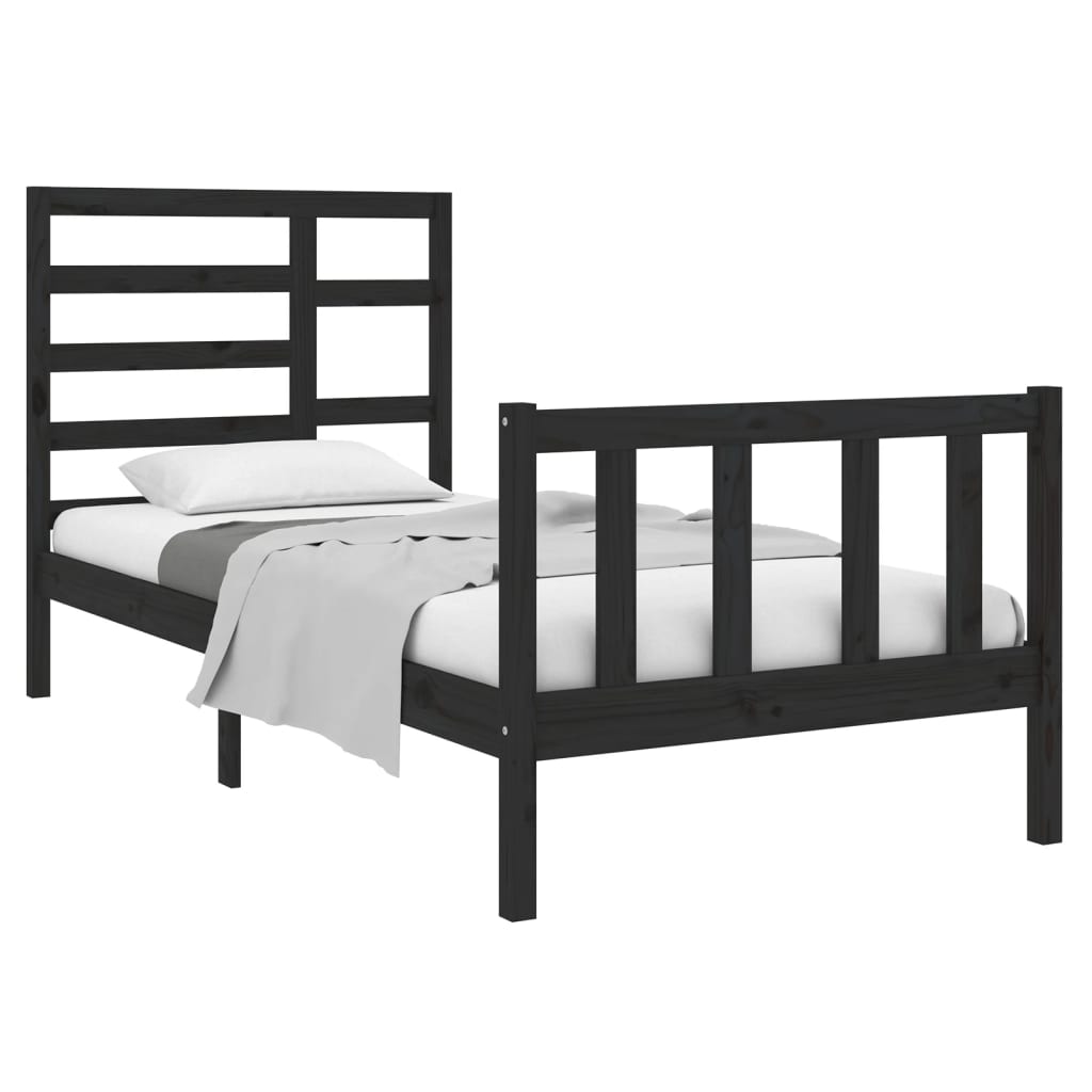 8720287046363_g_en_hd_1 vidaXL Bed Frame without Mattress Black Solid Wood 90x190 cm - Image 3