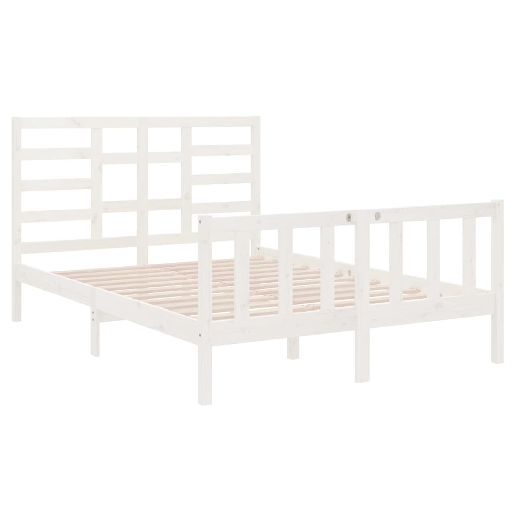 8720287046431_g_en_hd_2 vidaXL Bed Frame without Mattress White Solid Wood 135x190 cm - Image 4
