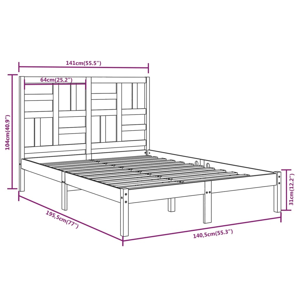 8720287046684_g_en_hd_4 vidaXL Bed Frame without Mattress White Solid Wood 135x190 cm - Image 6