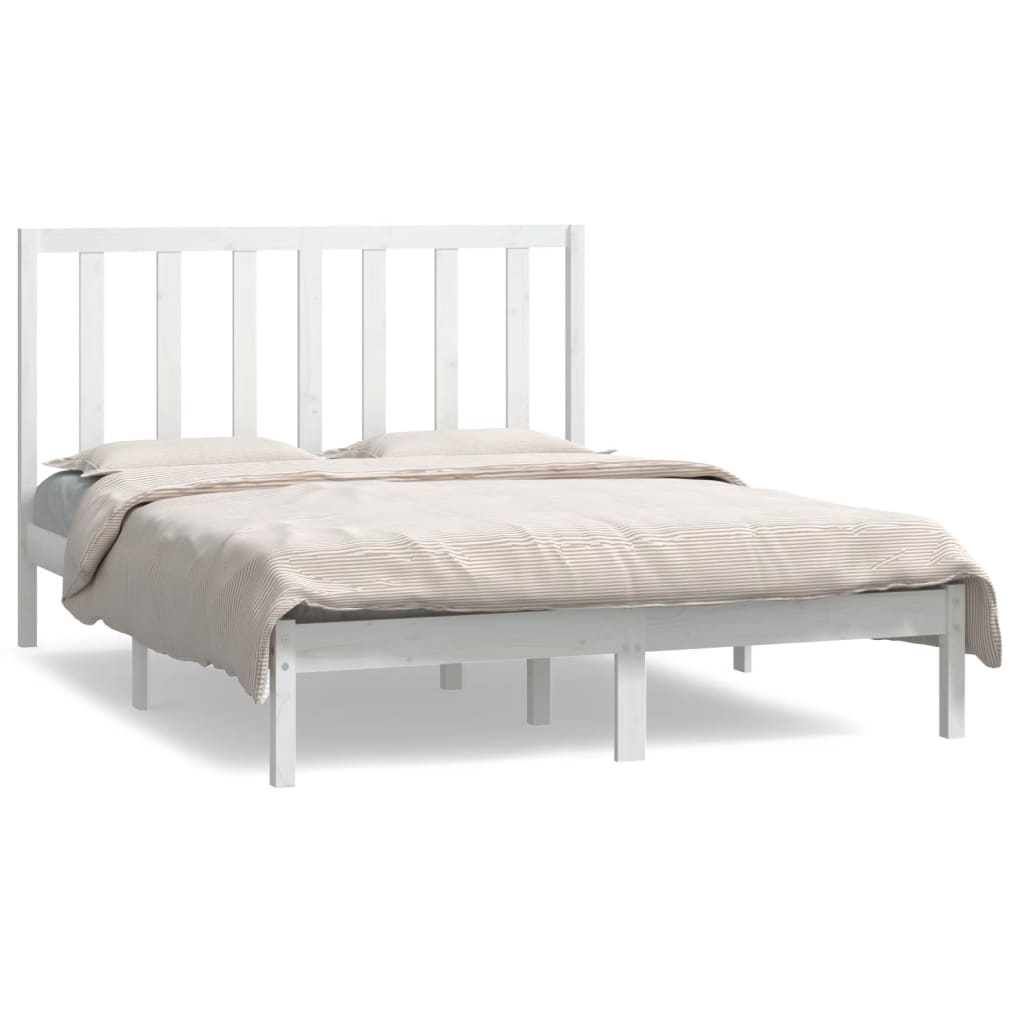 8720287053989_a_en_hd_1 vidaXL Bed Frame without Mattress White 135x190 cm Solid Wood Pine - Image 2
