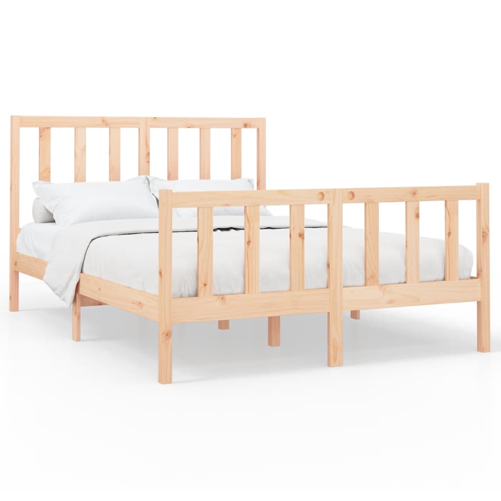 8720287054924_a_en_hd_1 vidaXL Bed Frame without Mattress 150x200 cm Solid Wood Pine - Image 2