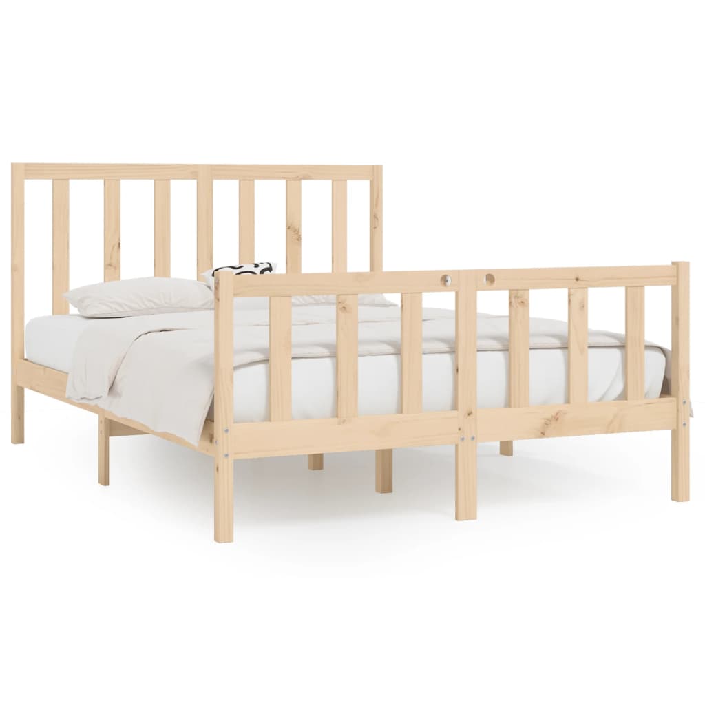 8720287056225_a_en_hd_1 vidaXL Bed Frame without Mattress 150x200 cm Solid Wood - Image 2