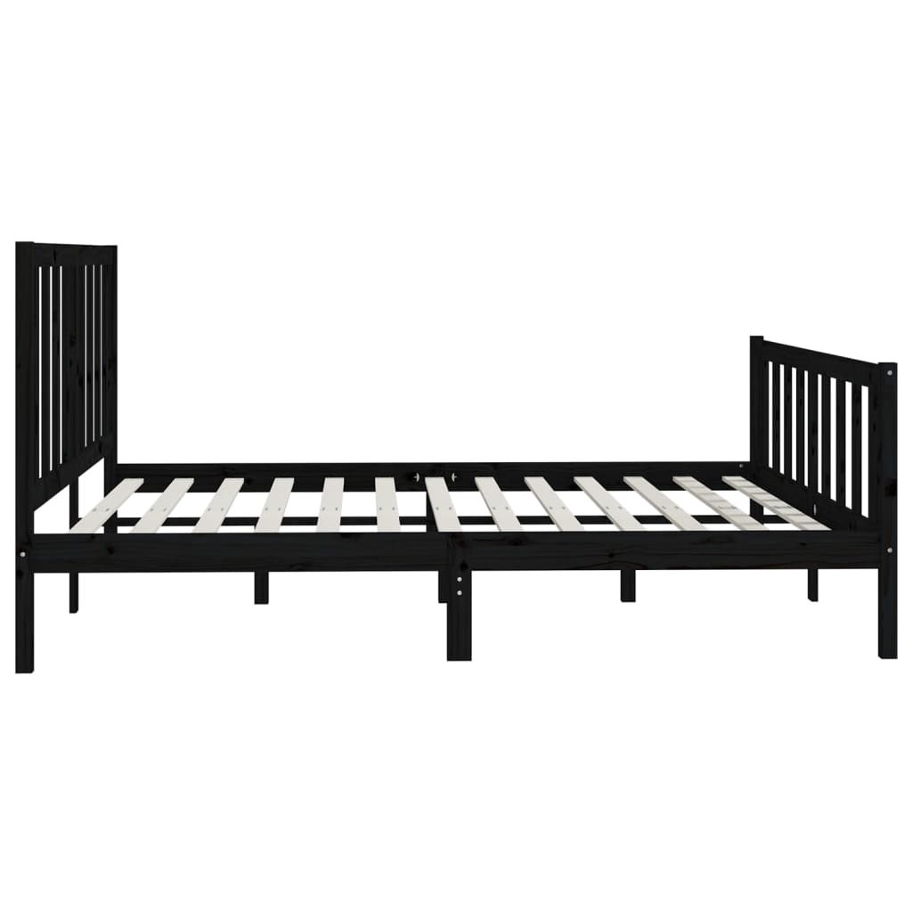 8720287056362_g_en_hd_4 vidaXL Bed Frame without Mattress Black 183x203 cm King Solid Wood - Image 6