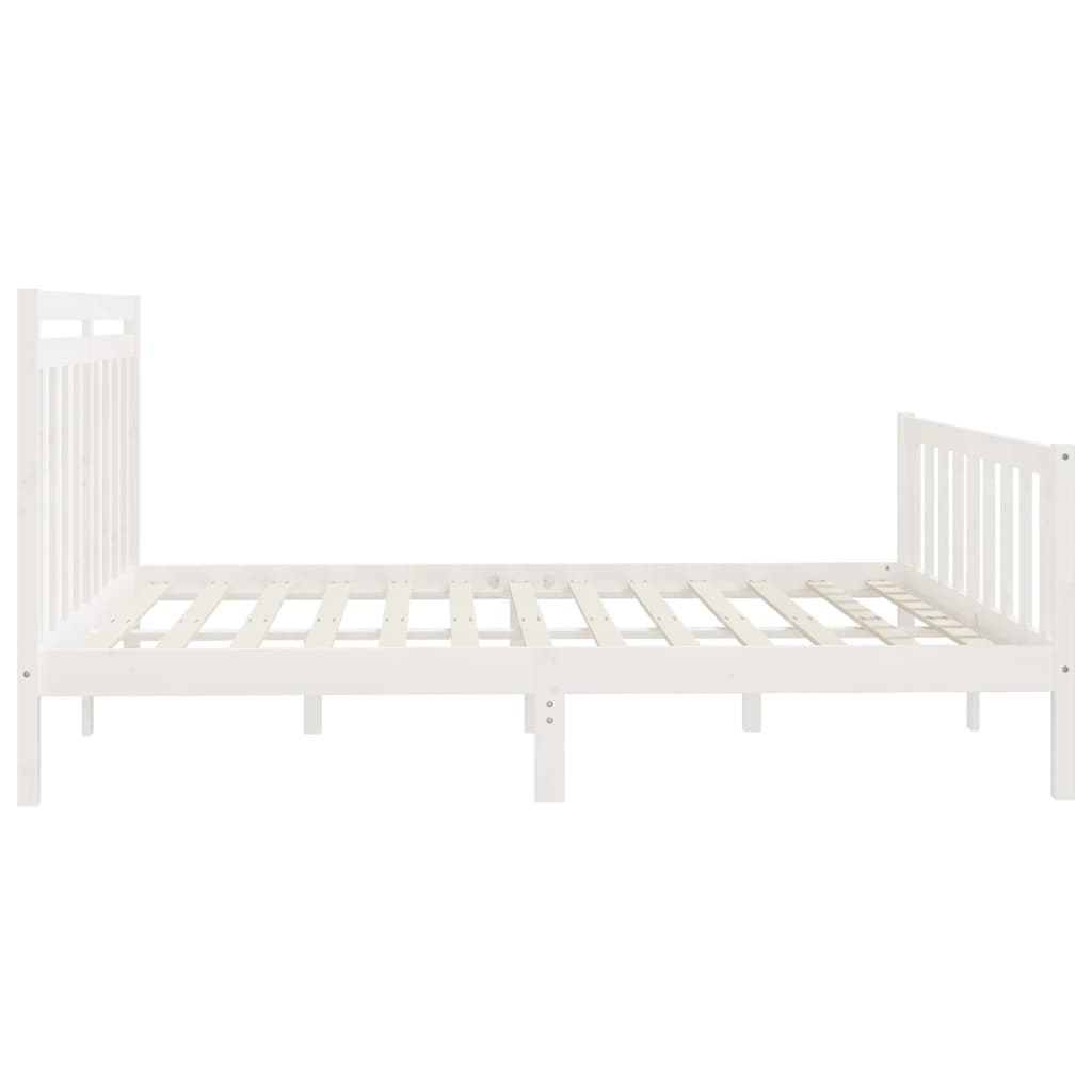 8720287058281_g_en_hd_4 vidaXL Bed Frame without Mattress White Solid Wood Pine 183x203 cm King - Image 6