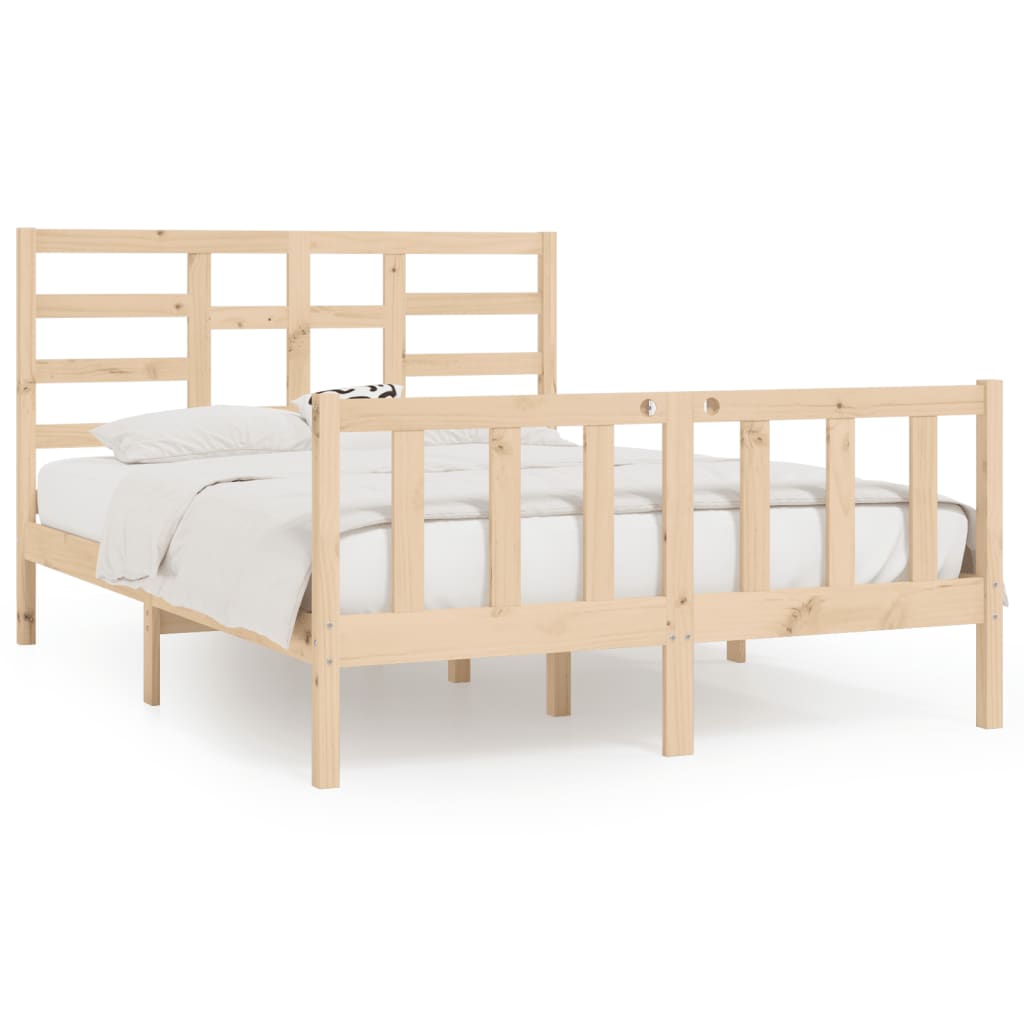 8720287064022_a_en_hd_1 vidaXL Bed Frame without Mattress 150x200 cm Solid Wood - Image 2