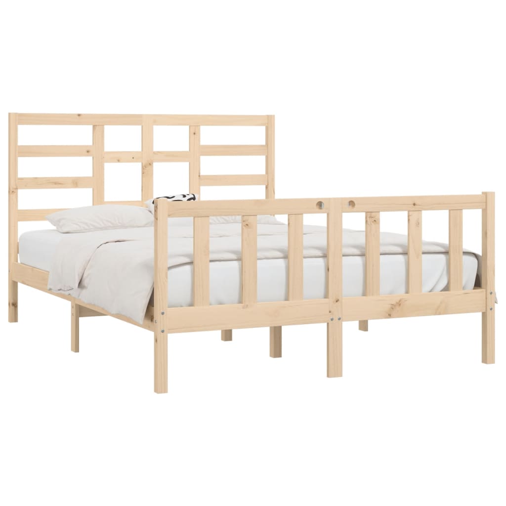 8720287064022_g_en_hd_1 vidaXL Bed Frame without Mattress 150x200 cm Solid Wood - Image 3