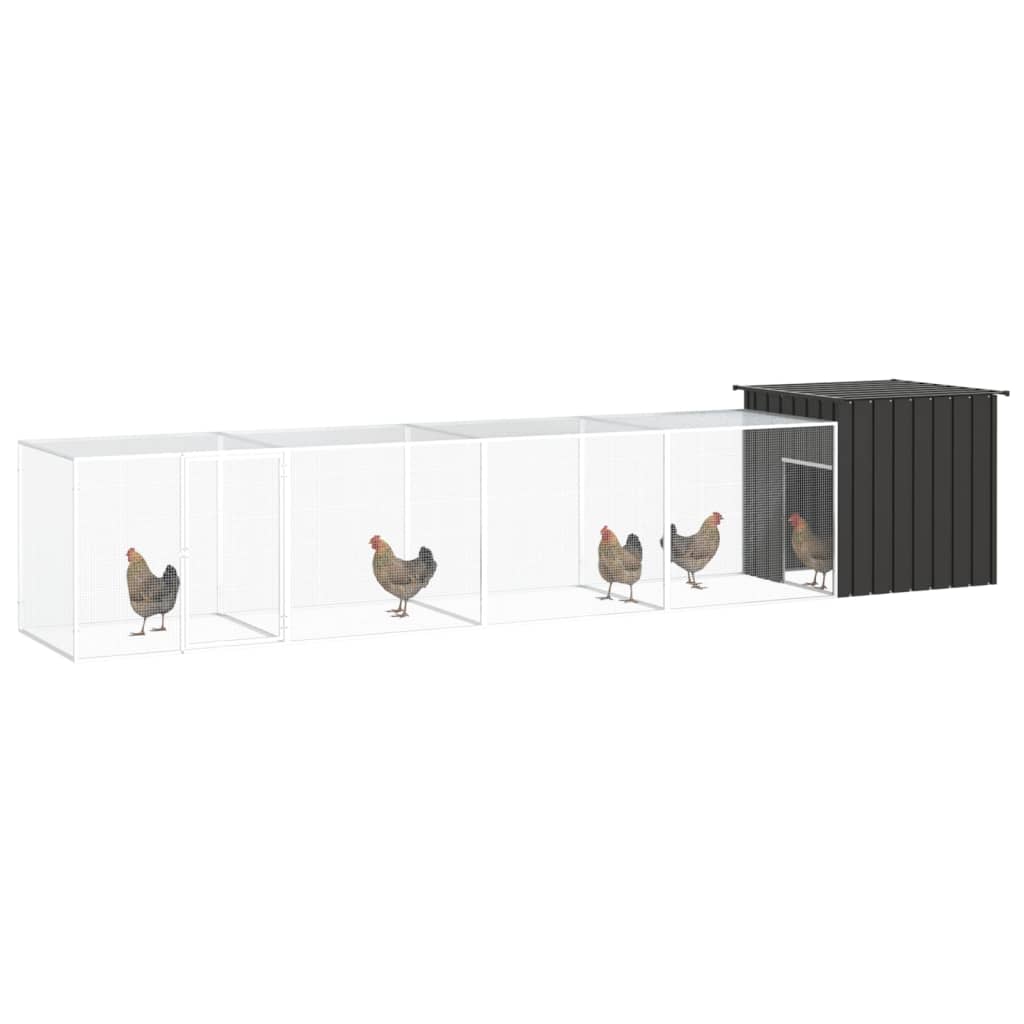 8720287064954_g_en_hd_1 vidaXL Chicken Cage Anthracite 500x91x100 cm Galvanised Steel - Image 2