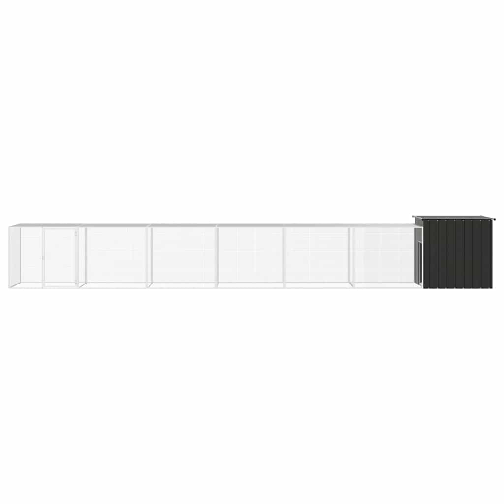 8720287064978_g_en_hd_2 vidaXL Chicken Cage Anthracite 700x91x100 cm Galvanised Steel - Image 3