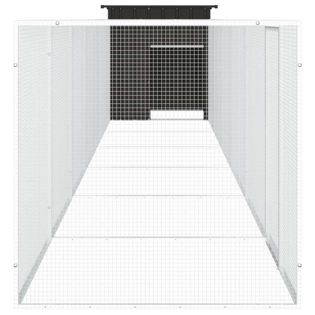 8720287064978_g_en_hd_3 vidaXL Chicken Cage Anthracite 700x91x100 cm Galvanised Steel - Image 4
