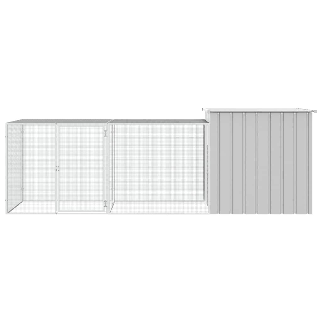 8720287065012_g_en_hd_2 vidaXL Chicken Cage Grey 300x91x100 cm Galvanised Steel - Image 3