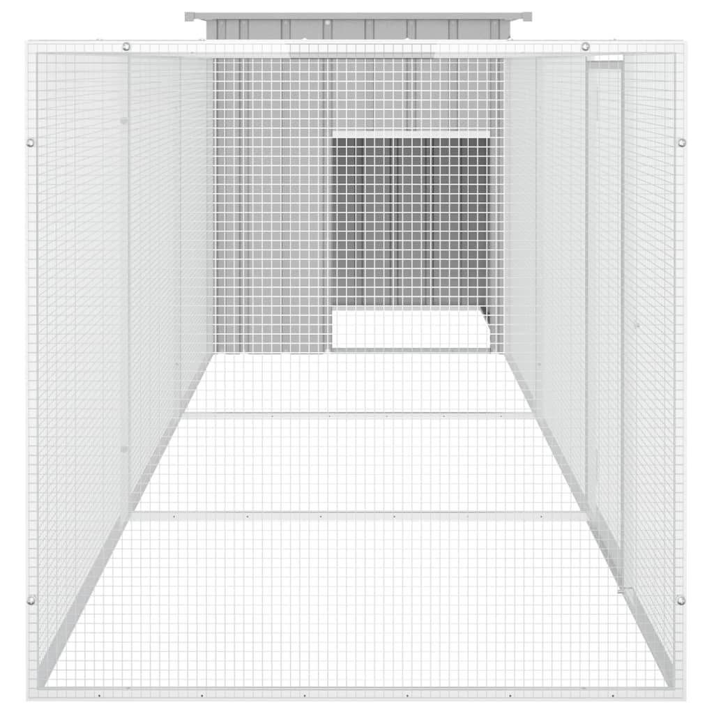 8720287065029_g_en_hd_3 vidaXL Chicken Cage Grey 400x91x100 cm Galvanised Steel - Image 4