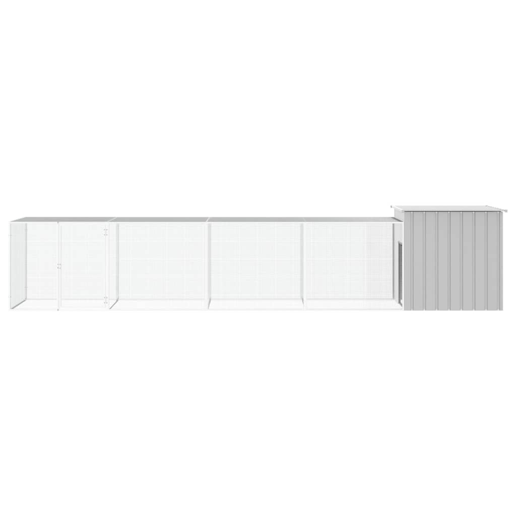 8720287065036_g_en_hd_2 vidaXL Chicken Cage Grey 500x91x100 cm Galvanised Steel - Image 3