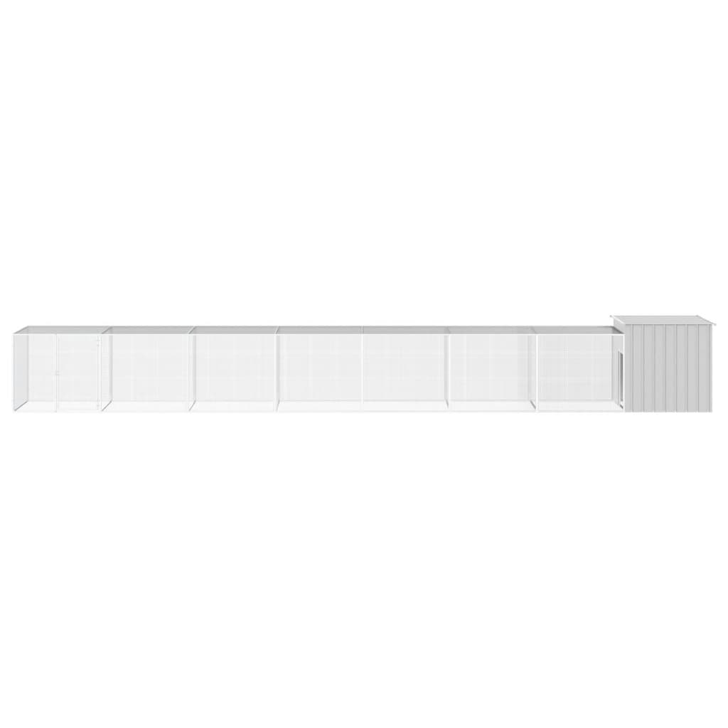8720287065050_g_en_hd_2 vidaXL Chicken Cage Grey 700x91x100 cm Galvanised Steel - Image 3