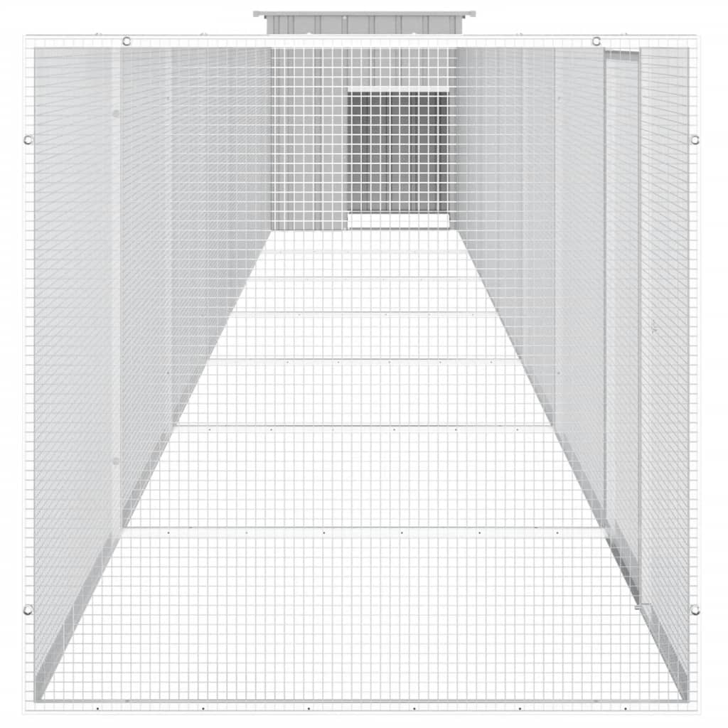 8720287065050_g_en_hd_3 vidaXL Chicken Cage Grey 700x91x100 cm Galvanised Steel - Image 4