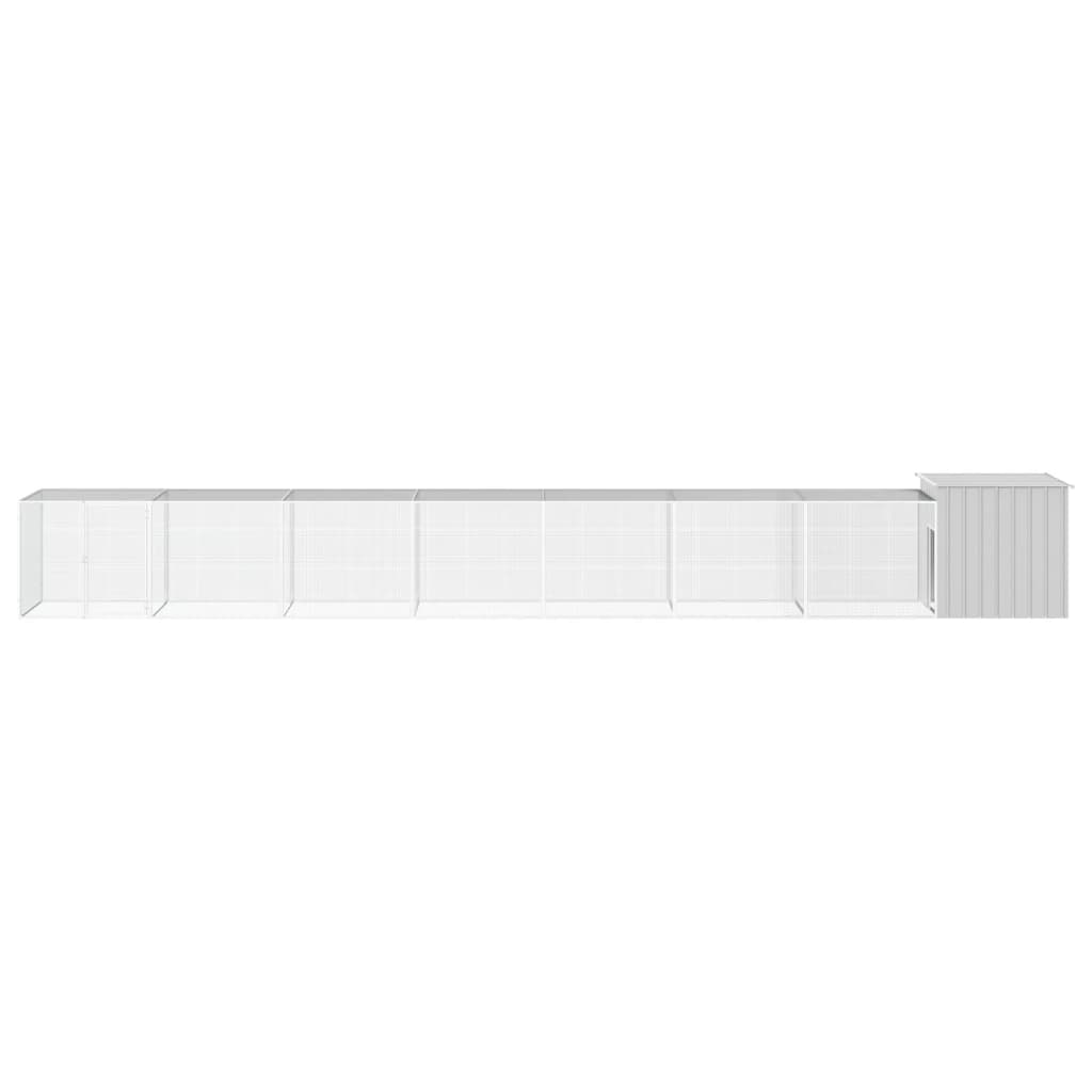 8720287065067_g_en_hd_2 vidaXL Chicken Cage Grey 800x91x100 cm Galvanised Steel - Image 3