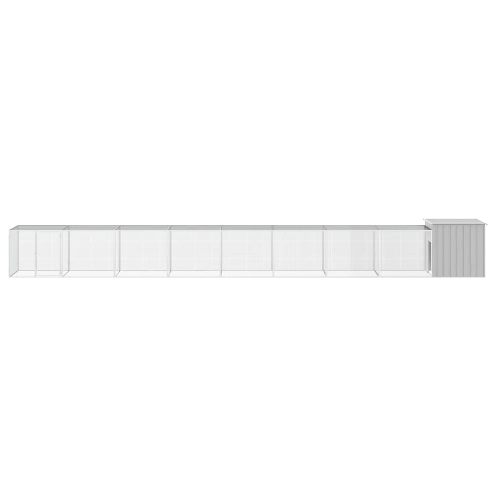 8720287065074_g_en_hd_2 vidaXL Chicken Cage Grey 900x91x100 cm Galvanised Steel - Image 3
