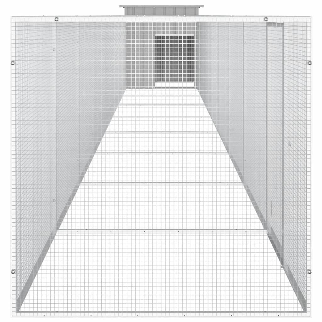 8720287065074_g_en_hd_3 vidaXL Chicken Cage Grey 900x91x100 cm Galvanised Steel - Image 4