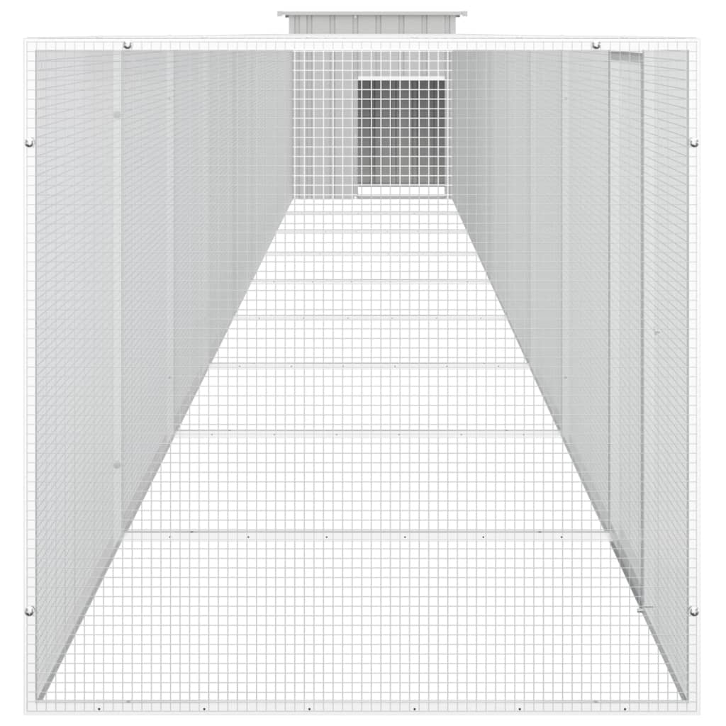 8720287065081_g_en_hd_3 vidaXL Chicken Cage Grey 1000x91x100 cm Galvanised Steel - Image 4