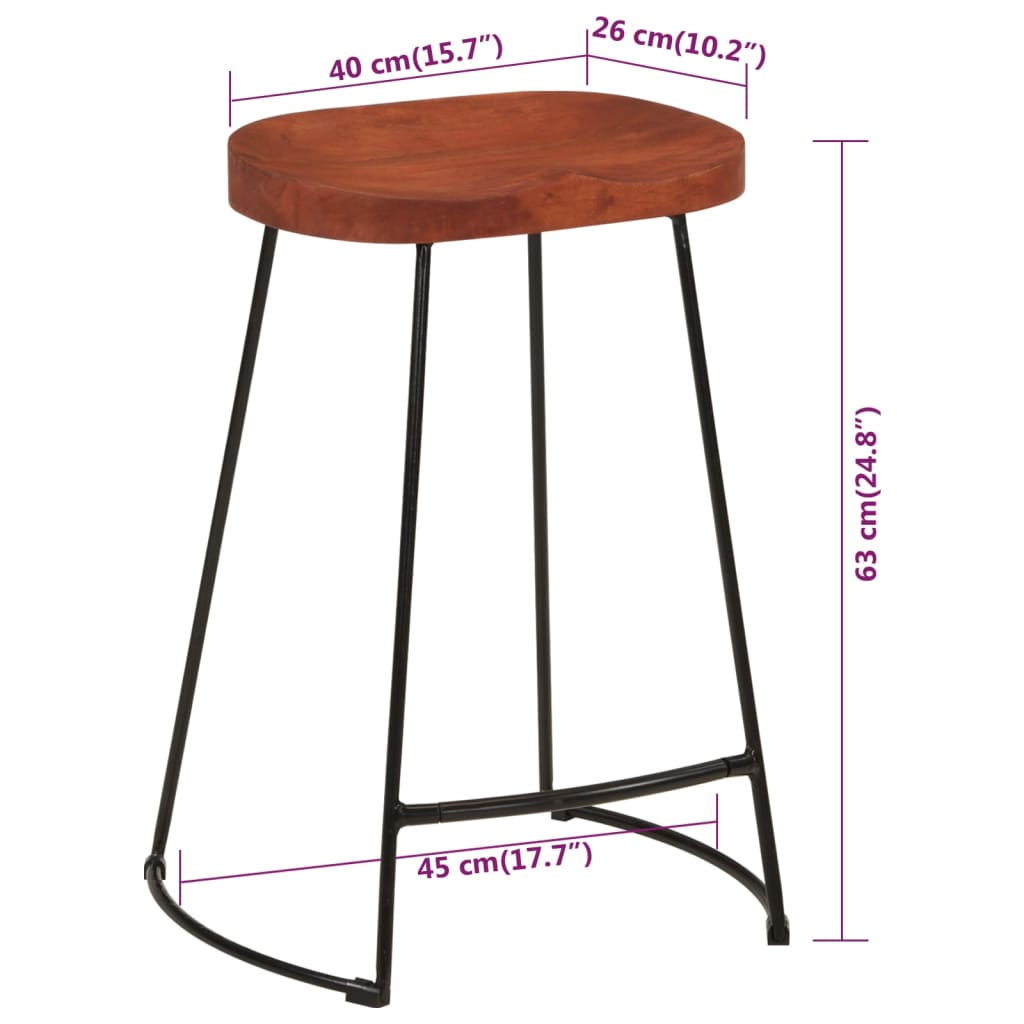 8720287065760_g_en_hd_7 vidaXL Gavin Bar Stools 2 pcs 45x40x63 cm Solid Wood Mango - Image 9