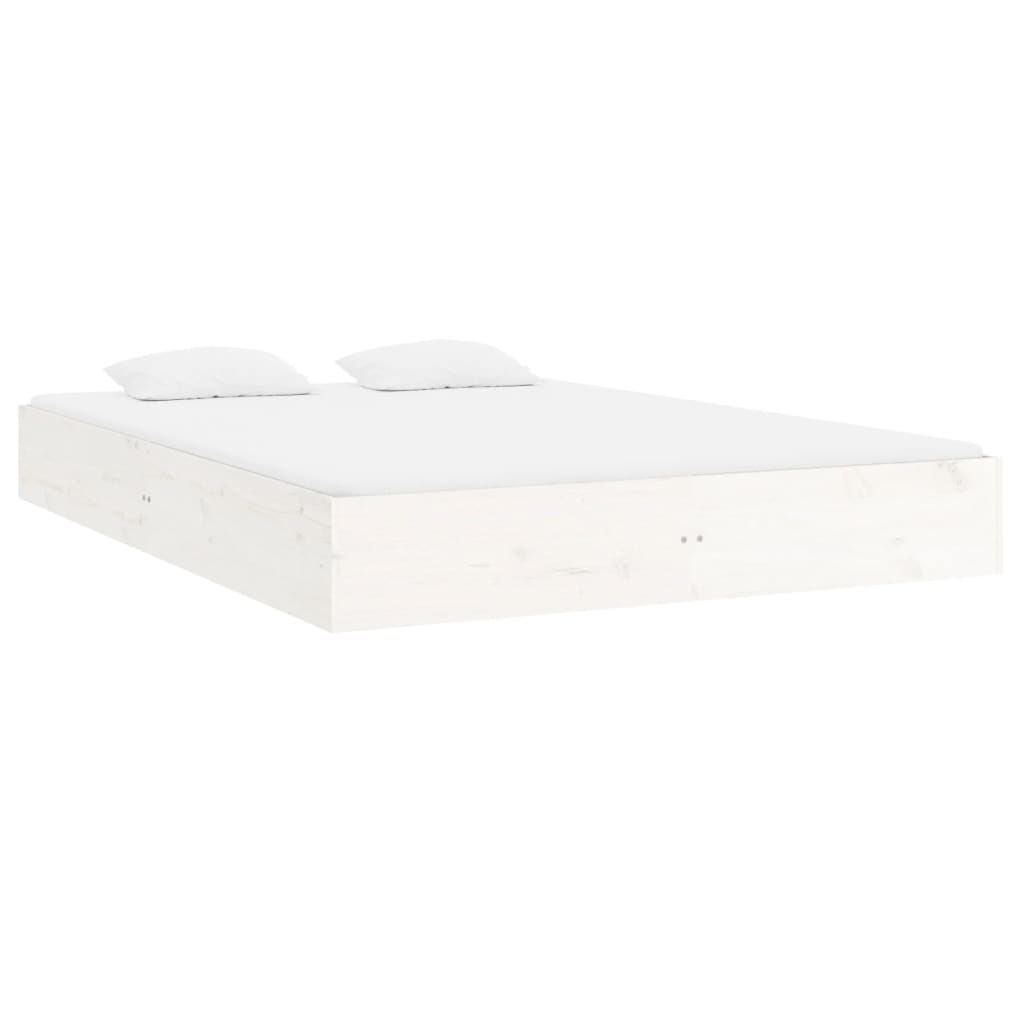8720287067245_g_en_hd_2 vidaXL Bed Frame without Mattress White Solid Wood 150x200 cm - Image 4