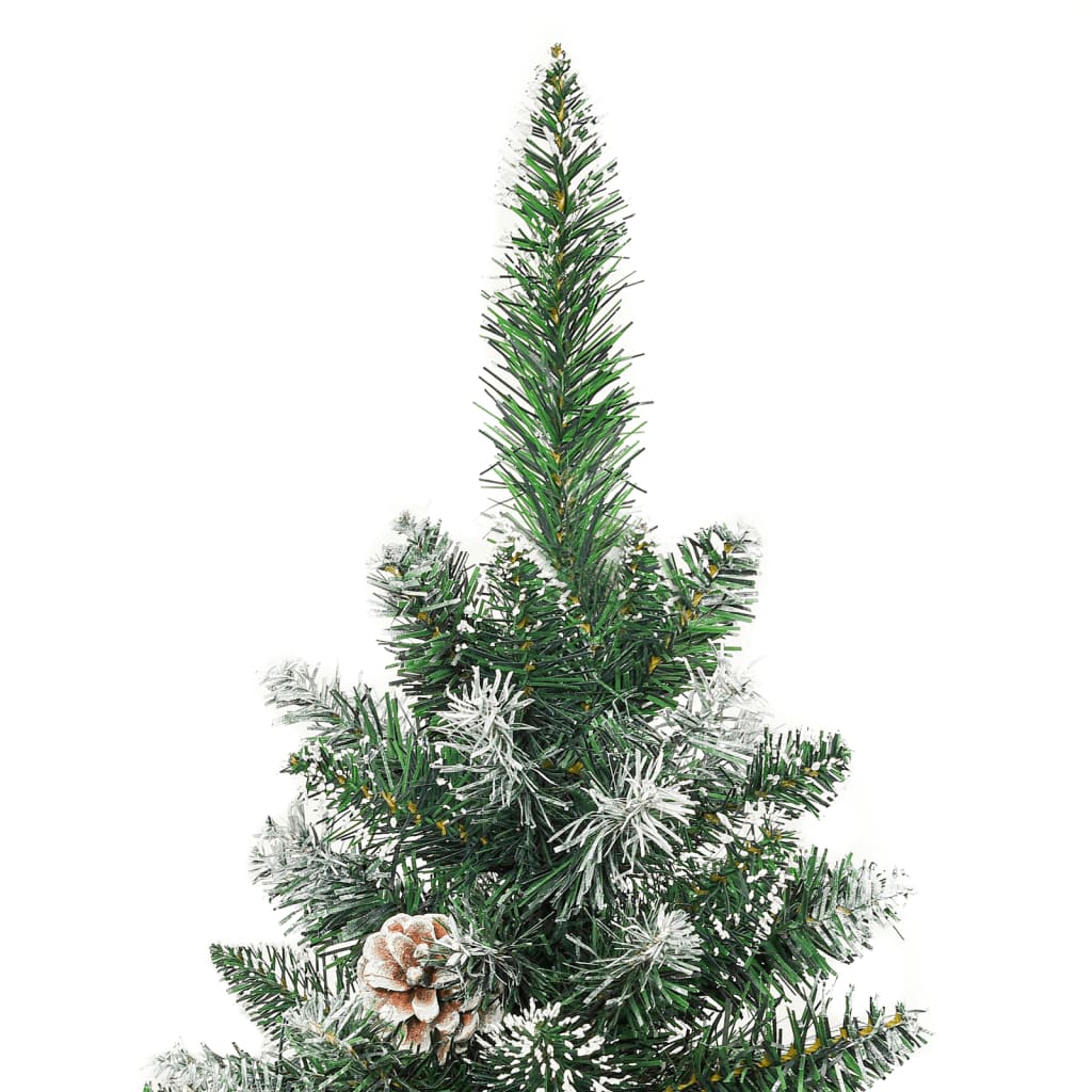 8720287068327_g_en_hd_2 vidaXL Artificial Slim Christmas Tree with Stand 240 cm PVC - Image 3