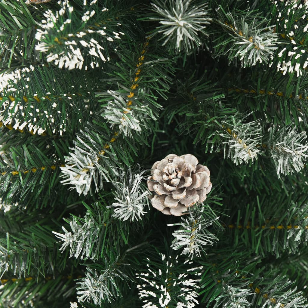 8720287068327_g_en_hd_4 vidaXL Artificial Slim Christmas Tree with Stand 240 cm PVC - Image 5