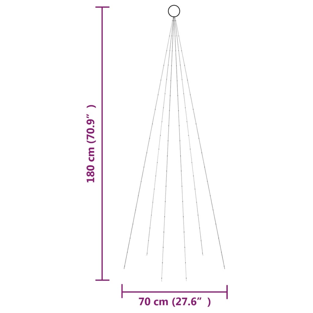 8720287069379_g_en_hd_9 vidaXL Christmas Tree on Flagpole Warm White 108 LEDs 180 cm - Image 11