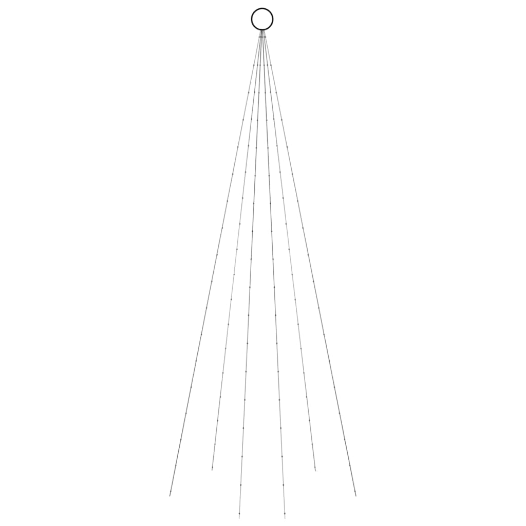 8720287069386_g_en_hd_1 vidaXL Christmas Tree on Flagpole Cold white 108 LEDs 180 cm - Image 3