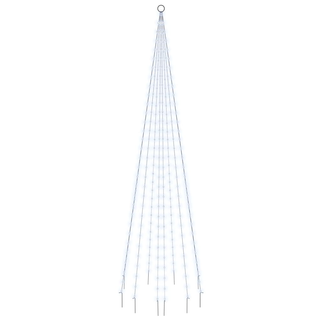8720287069423_a_en_hd_1 vidaXL Christmas Tree on Flagpole Cold white 310 LEDs 300 cm - Image 2