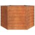 vidaXL Garden Raised Bed Rusty 129x129x77 cm Corten Steel - Image 4