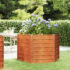 vidaXL Garden Raised Bed Rusty 129x129x77 cm Corten Steel