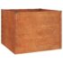vidaXL Garden Raised Bed Rusty 100x100x77 cm Corten Steel - Image 2